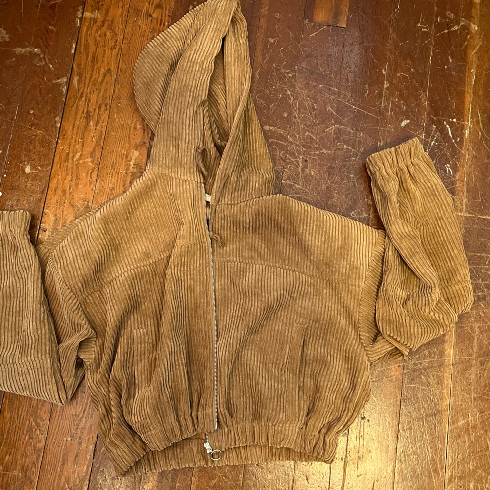 Tan corduroy Alter’d State Bomber Jacket